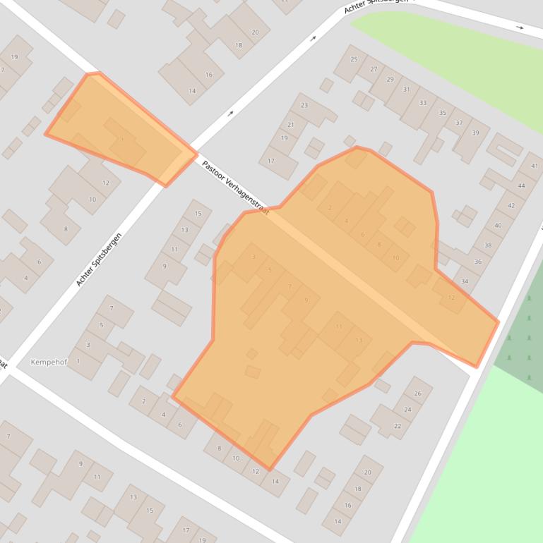 Kaart van postcodegebied 6137SE.