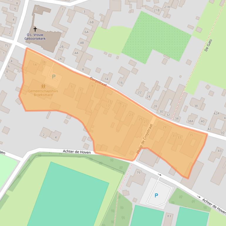 Kaart van postcodegebied 6137SR.