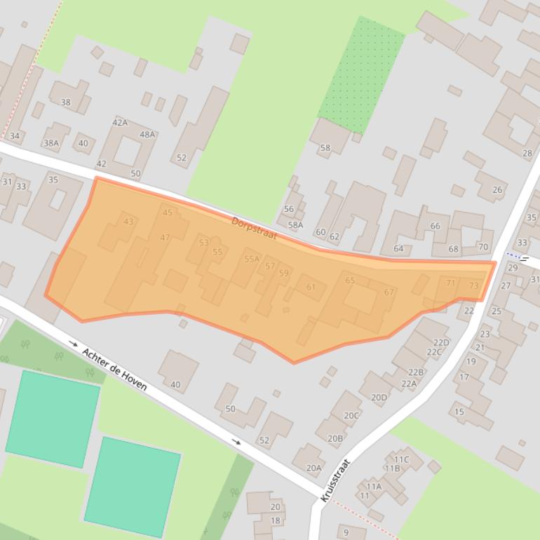 Kaart van postcodegebied 6137ST.