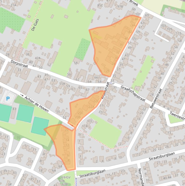 Kaart van postcodegebied 6137SZ.