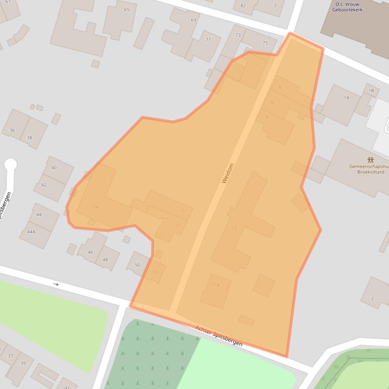 Kaart van postcodegebied 6137TA.