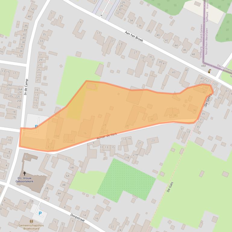 Kaart van postcodegebied 6137TC.