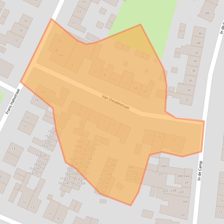 Kaart van postcodegebied 6137TN.