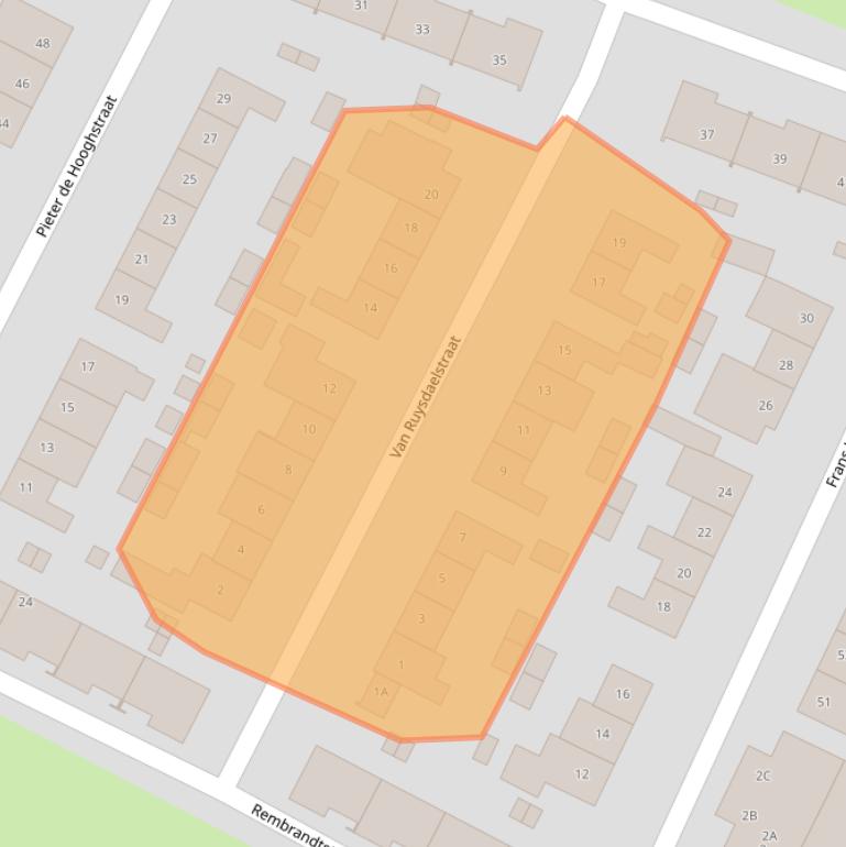 Kaart van postcodegebied 6137TS.