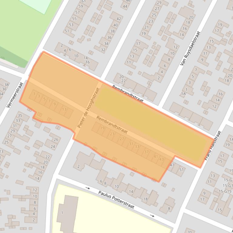 Kaart van postcodegebied 6137VH.