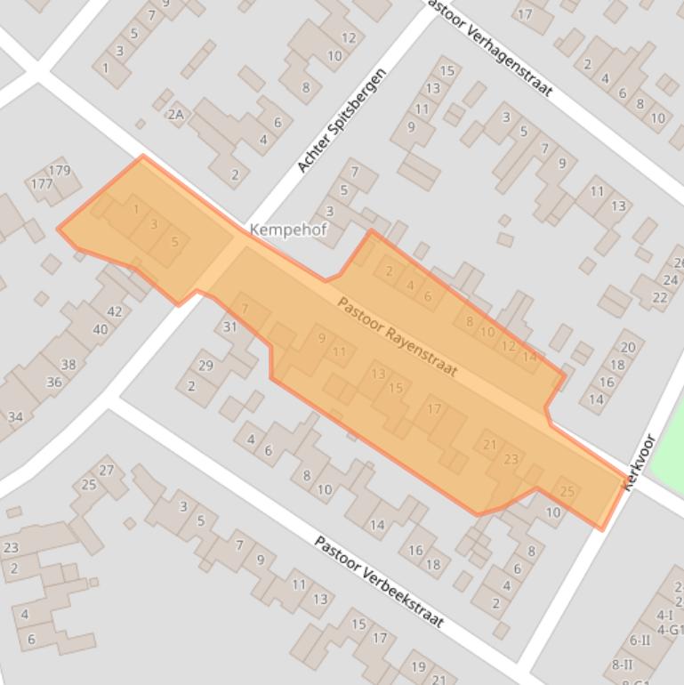 Kaart van postcodegebied 6137VT.