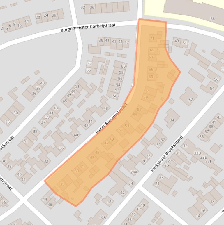 Kaart van postcodegebied 6137VW.