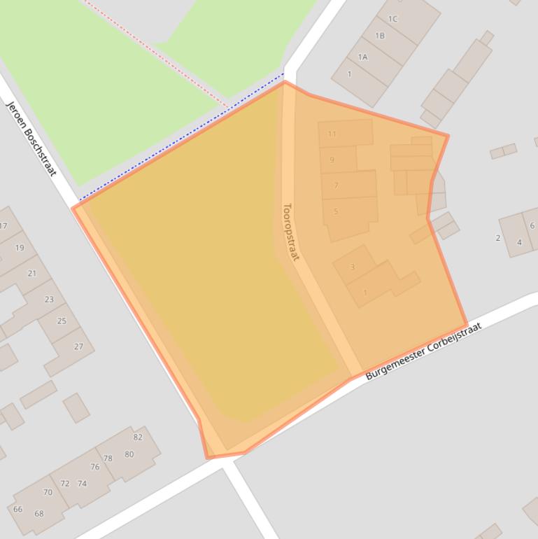 Kaart van postcodegebied 6137XB.