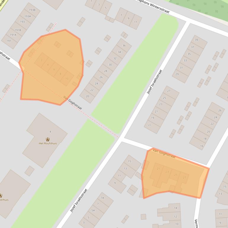 Kaart van postcodegebied 6137XC.