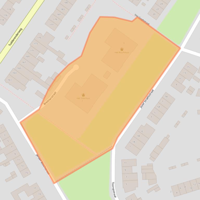 Kaart van postcodegebied 6137XH.