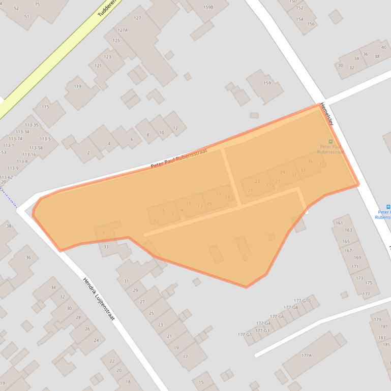 Kaart van postcodegebied 6137XV.