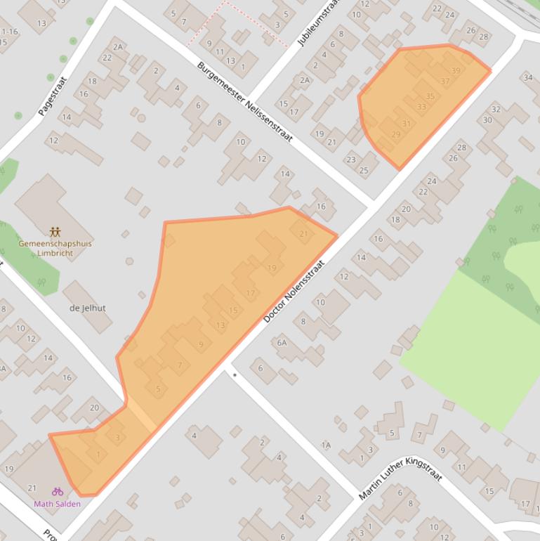 Kaart van postcodegebied 6141AD.