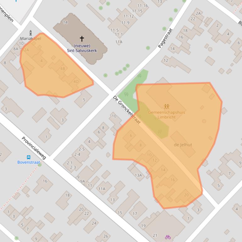 Kaart van postcodegebied 6141AG.