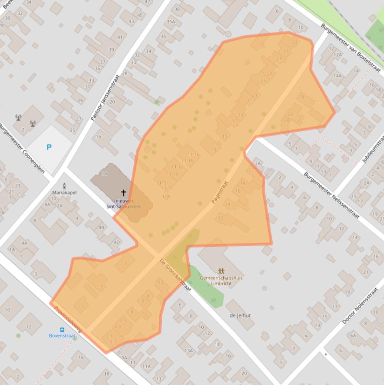 Kaart van postcodegebied 6141AL.