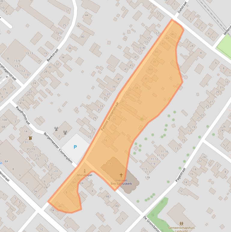 Kaart van postcodegebied 6141AN.