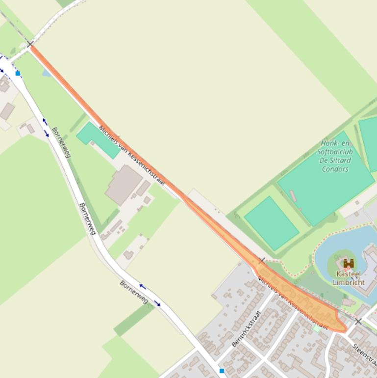 Kaart van postcodegebied 6141AX.