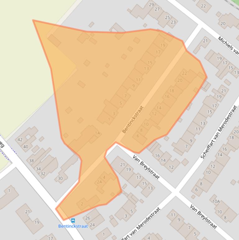 Kaart van postcodegebied 6141BA.