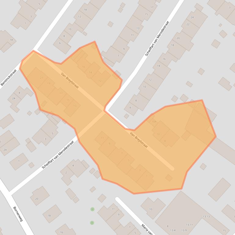 Kaart van postcodegebied 6141BB.