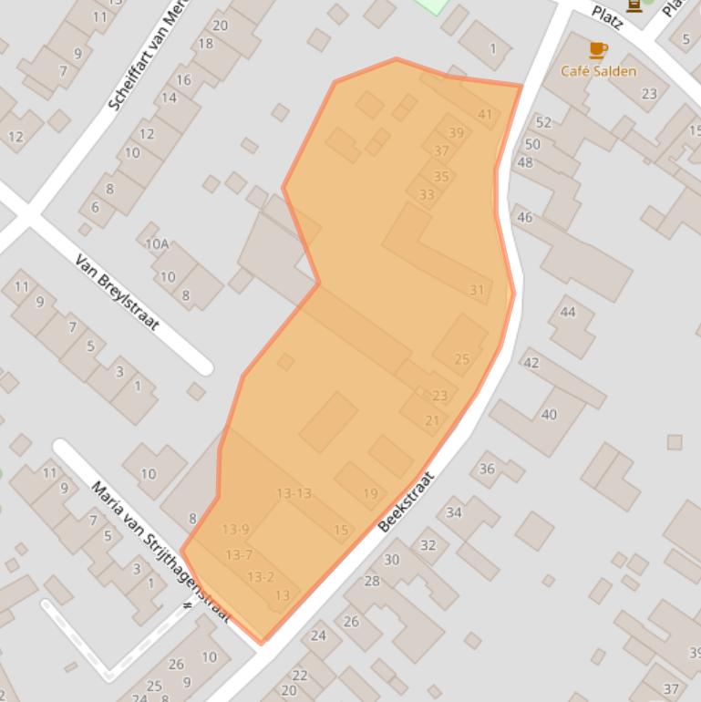 Kaart van postcodegebied 6141BD.