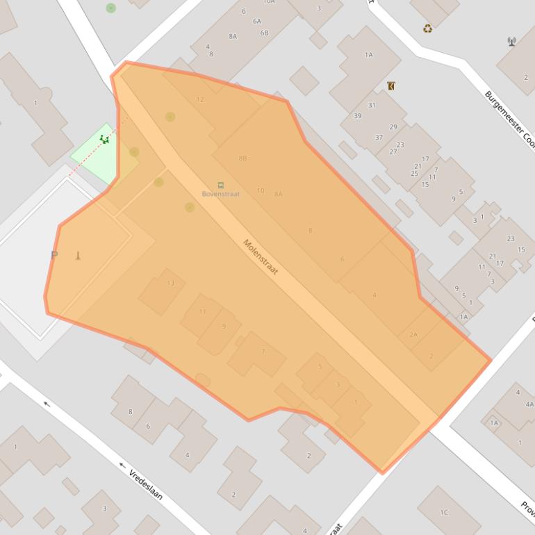 Kaart van postcodegebied 6141BH.