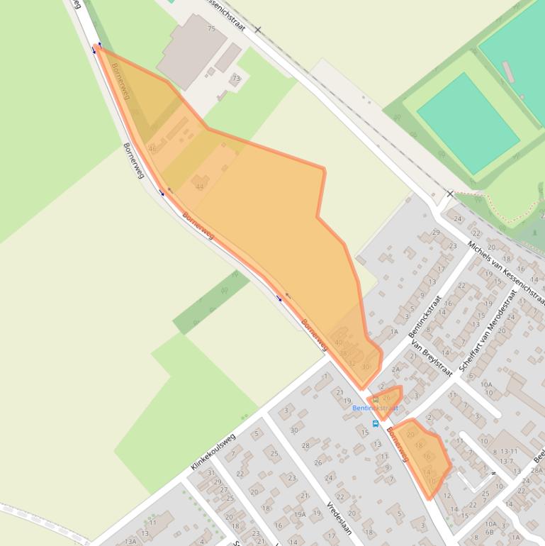 Kaart van postcodegebied 6141BK.