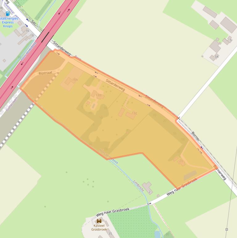 Kaart van postcodegebied 6141BS.