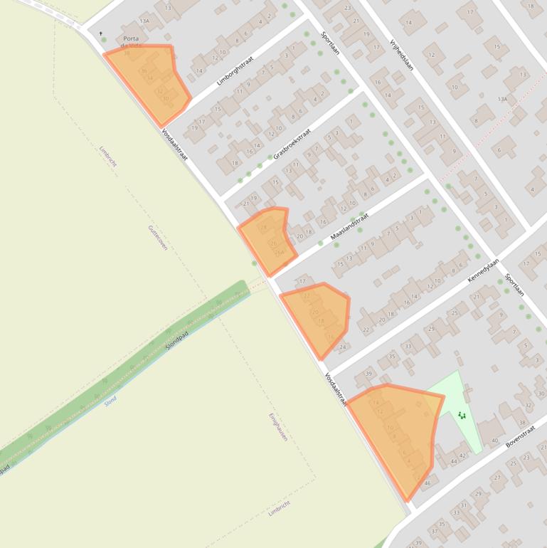 Kaart van postcodegebied 6141BT.