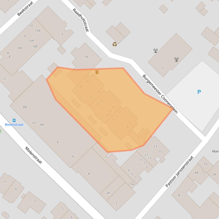 Kaart van postcodegebied 6141BZ.