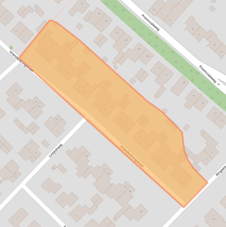 Kaart van postcodegebied 6141LH.