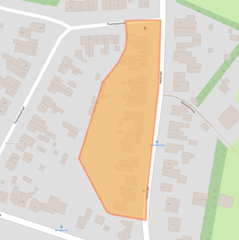 Kaart van postcodegebied 6142AN.