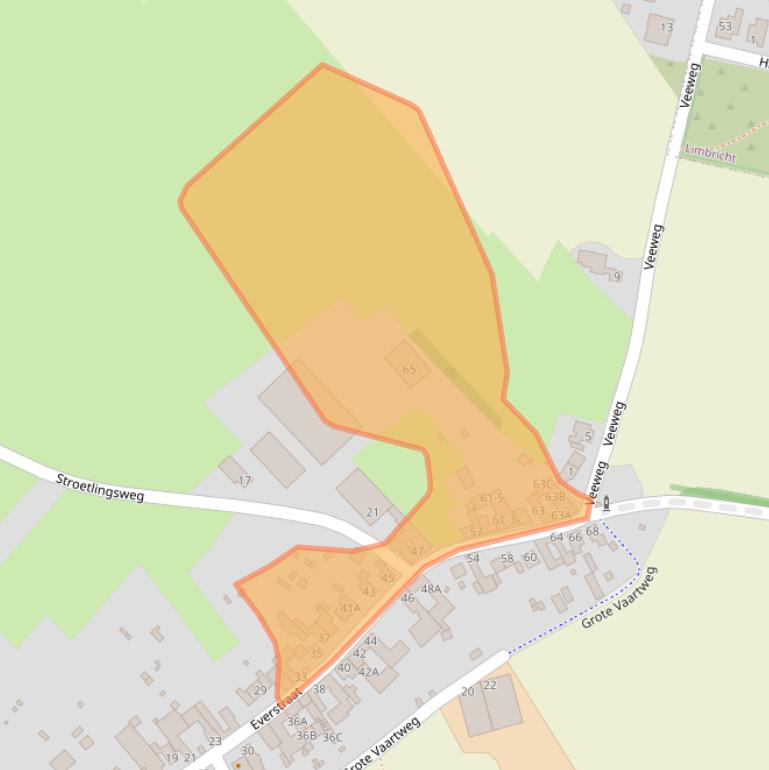 Kaart van postcodegebied 6142BB.