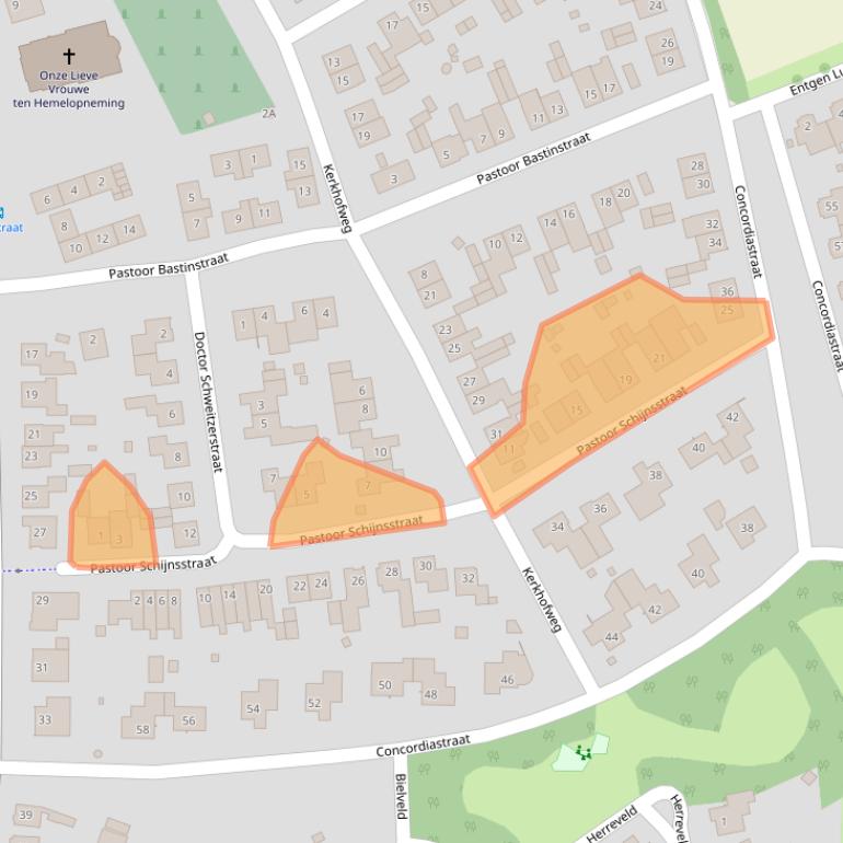 Kaart van postcodegebied 6142BM.