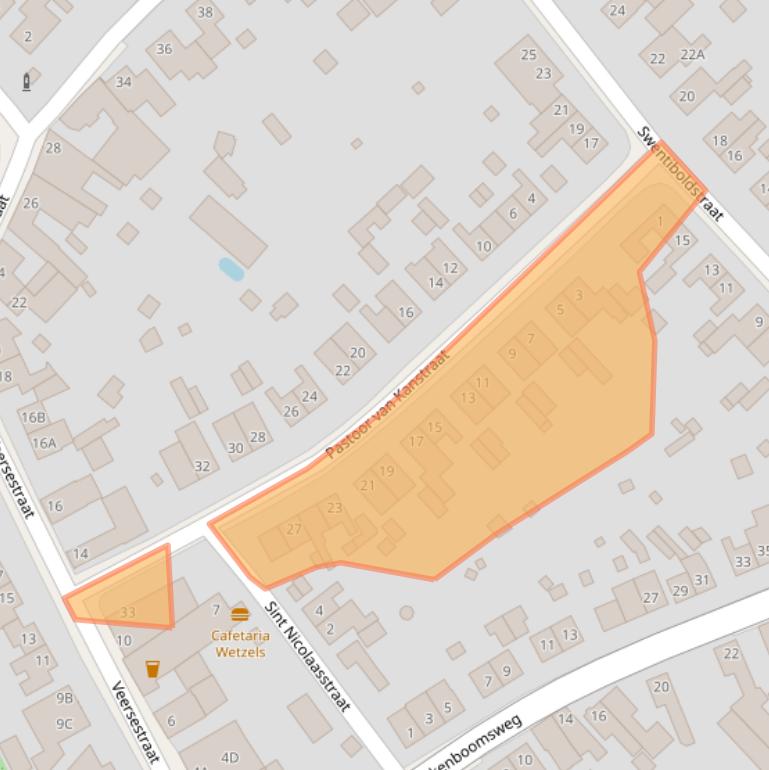 Kaart van postcodegebied 6143AH.