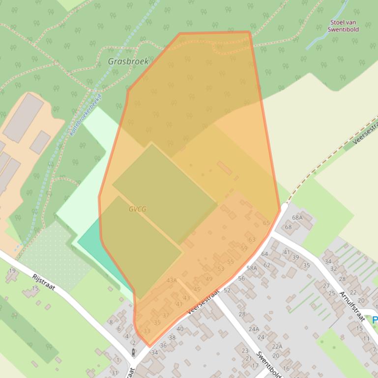 Kaart van postcodegebied 6143AM.