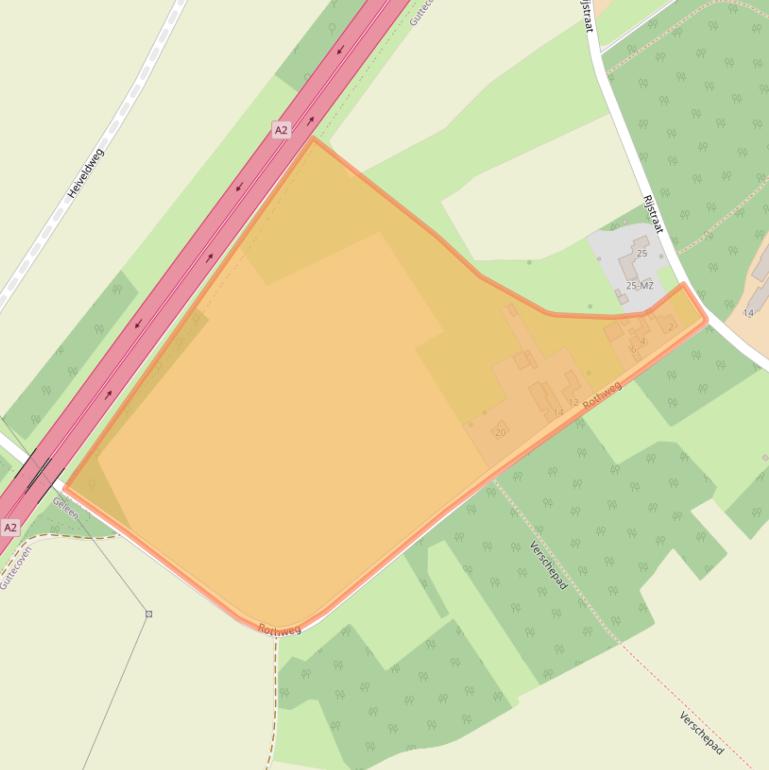 Kaart van postcodegebied 6143AS.