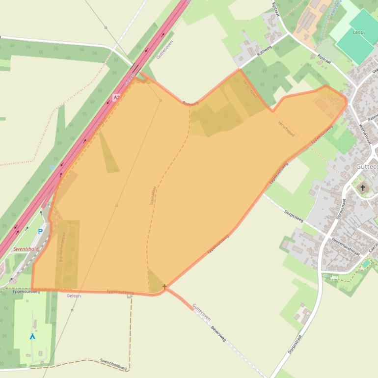 Kaart van postcodegebied 6143AT.