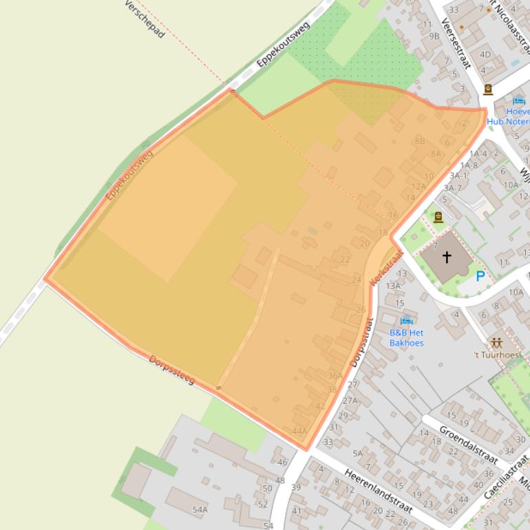 Kaart van postcodegebied 6143AX.