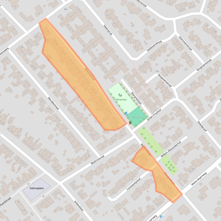Kaart van postcodegebied 6151AJ.