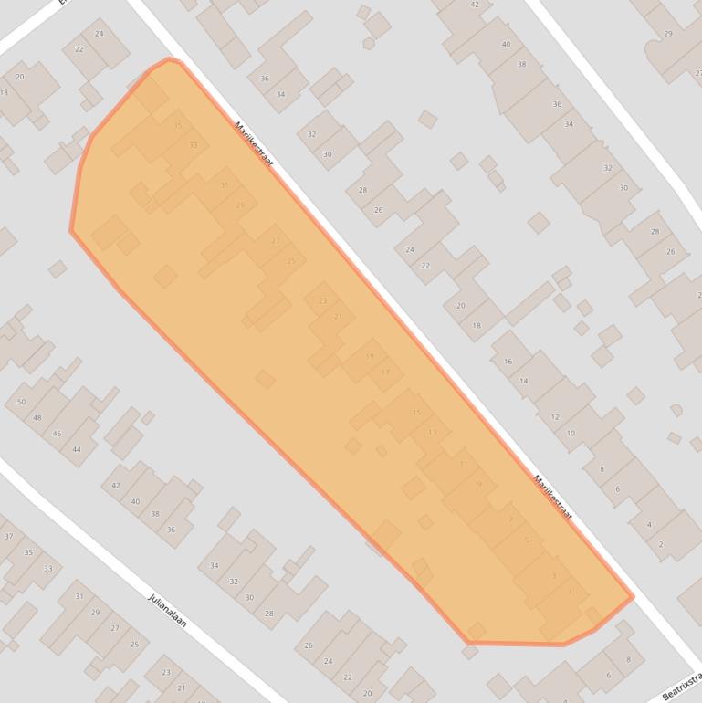 Kaart van postcodegebied 6151AK.