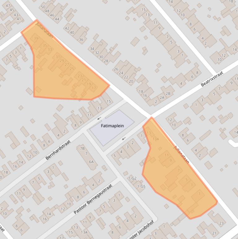 Kaart van postcodegebied 6151AM.