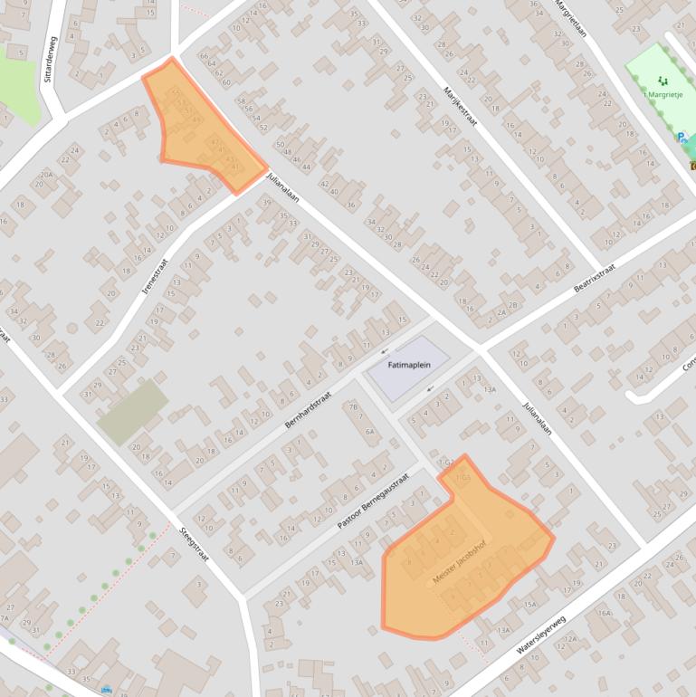 Kaart van postcodegebied 6151AN.