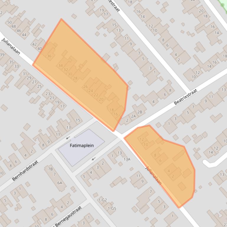 Kaart van postcodegebied 6151AP.