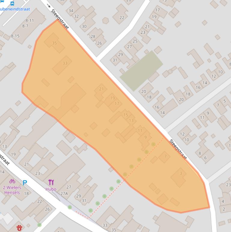 Kaart van postcodegebied 6151BA.