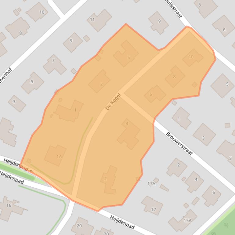 Kaart van postcodegebied 6151BJ.