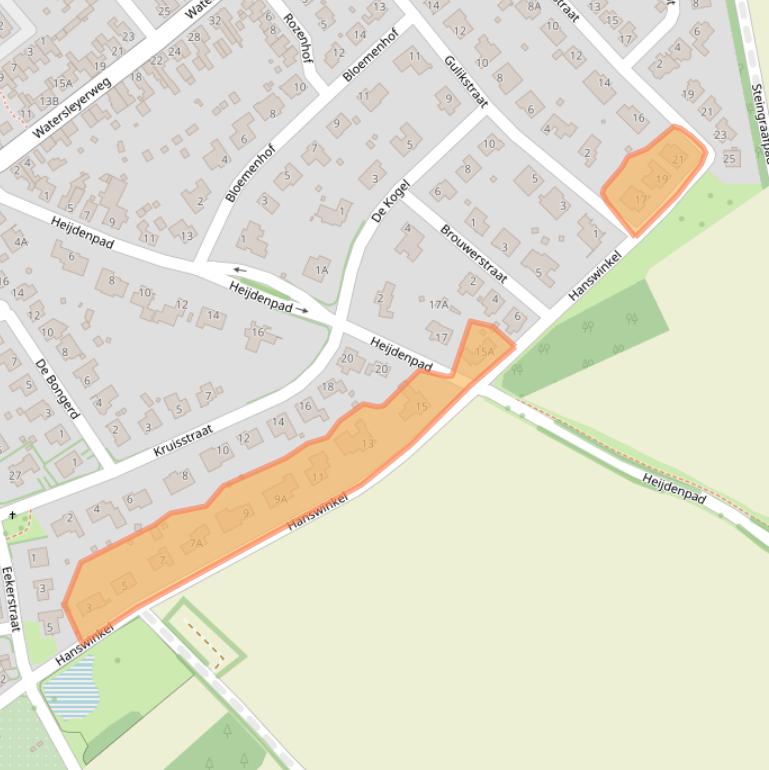 Kaart van postcodegebied 6151BN.