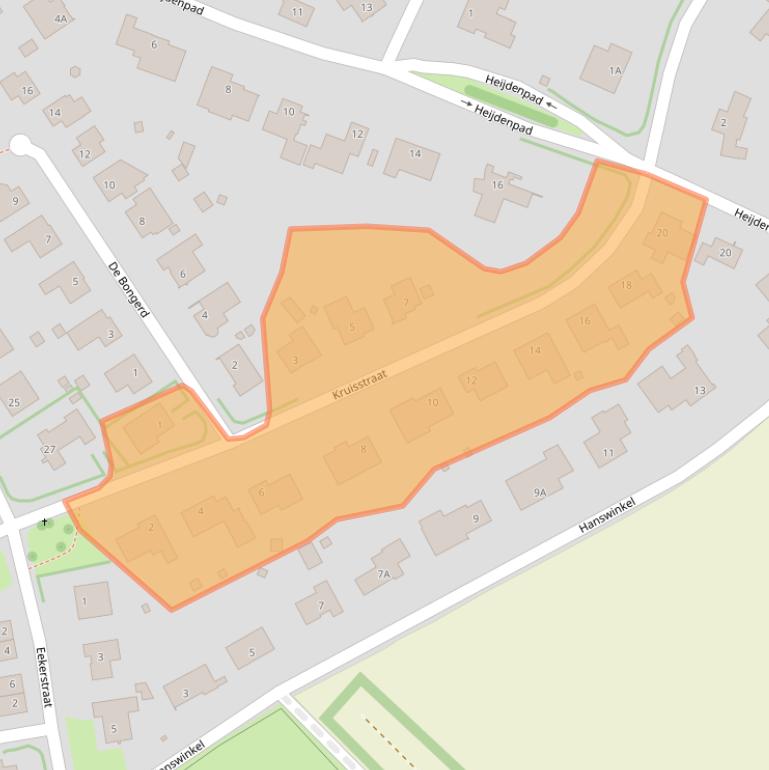 Kaart van postcodegebied 6151BP.