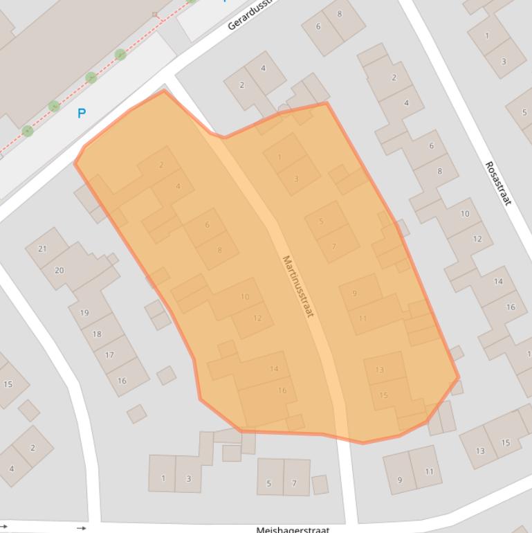 Kaart van postcodegebied 6151CB.