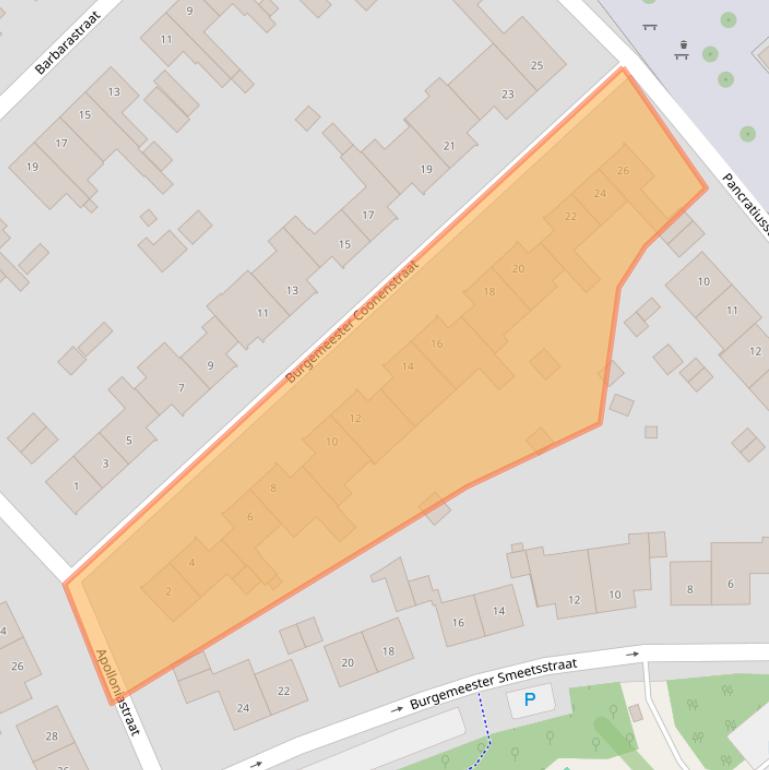 Kaart van postcodegebied 6151CG.