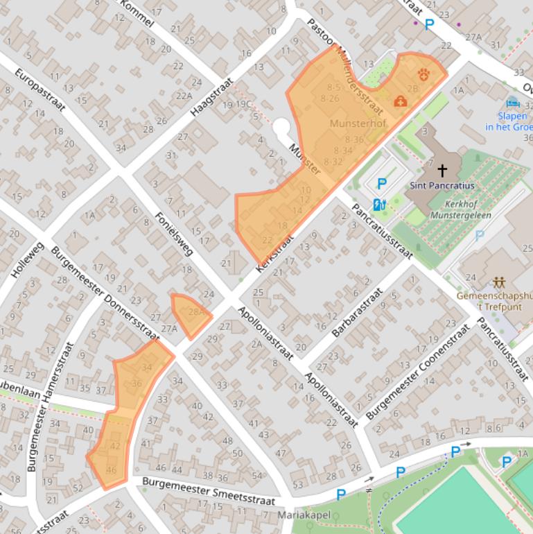 Kaart van postcodegebied 6151CL.