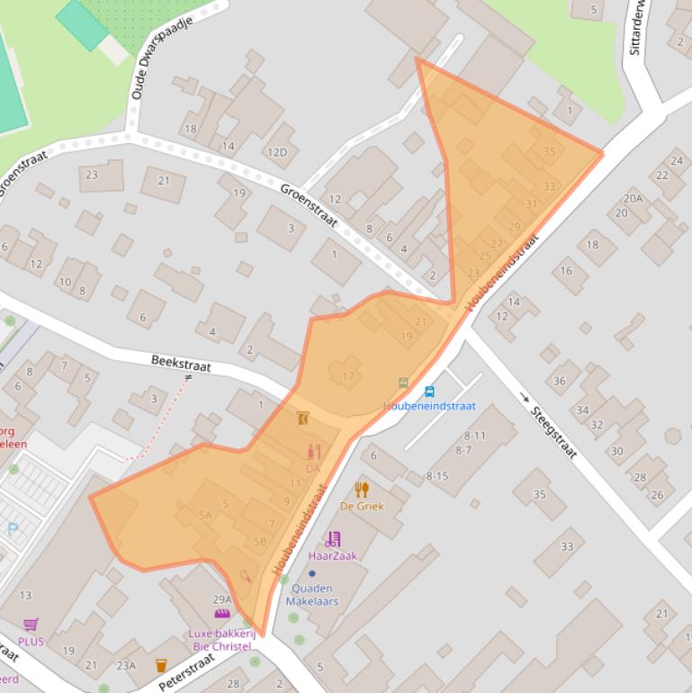 Kaart van postcodegebied 6151CP.